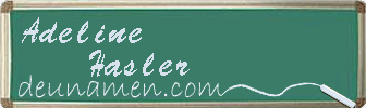 Adeline Hasler Visitenkarte